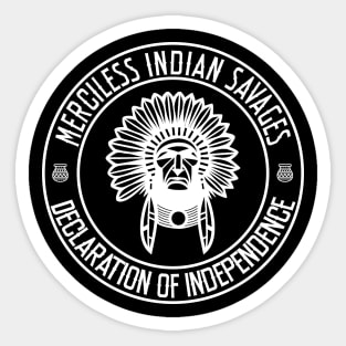 indian savages 2 Sticker